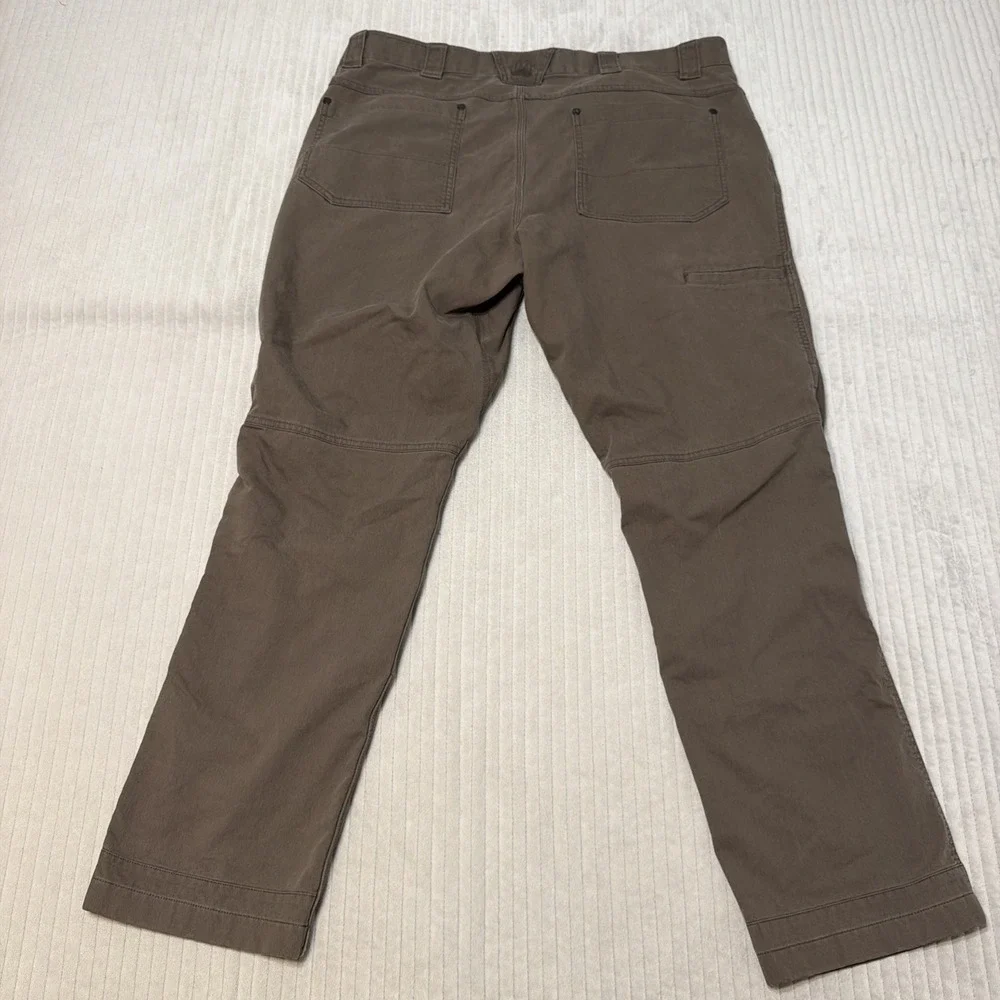 Duluth Trading Co Mens Pants AKHG Stone Run Slim Fit green Size 40x32